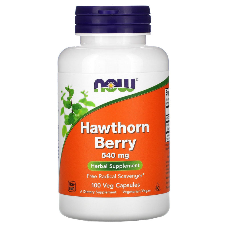 NOW FoodsNOW Foods Hawthorn Berry 540mg 100 Veg CapsulesHerbal Support733739047151