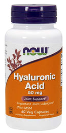 NOW FoodsNOW Foods Hyaluronic Acid 50 mg with MSM, Joint Support, 60 Veg CapsJoint Support733739031563