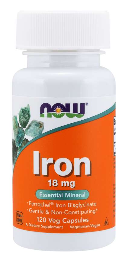 NOW FoodsNOW Foods Iron 18mg 120 CapsulesVitamins & Minerals733739014436