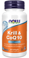 NOW FoodsNOW Foods Krill & CoQ10 60 SoftgelsOils & Omega 3s733739016287