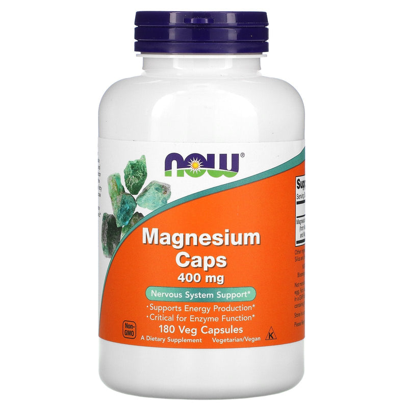 NOW FoodsNOW Foods Magnesium Caps (400mg 180 Veg Capsules)Vitamins & Minerals733739012838