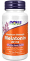 NOW FoodsNOW Foods Maximum Strength Melatonin 20 mg, Healthy Sleep Cycle, Free Radical Scavenger, Gastrointestinal Support, 90 Veg CapsulesVitamins & Minerals733739035585