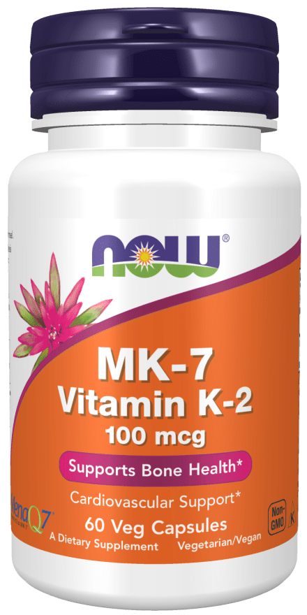 NOW FoodsNOW Foods MK7, Vitamin K2 100mcg 60 CapsulesVitamins & Minerals733739009920