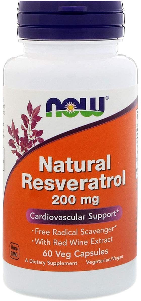 NOW FoodsNOW Foods Natural Resveratrol 200 mg 60 CapsulesHerbal Support733739033536