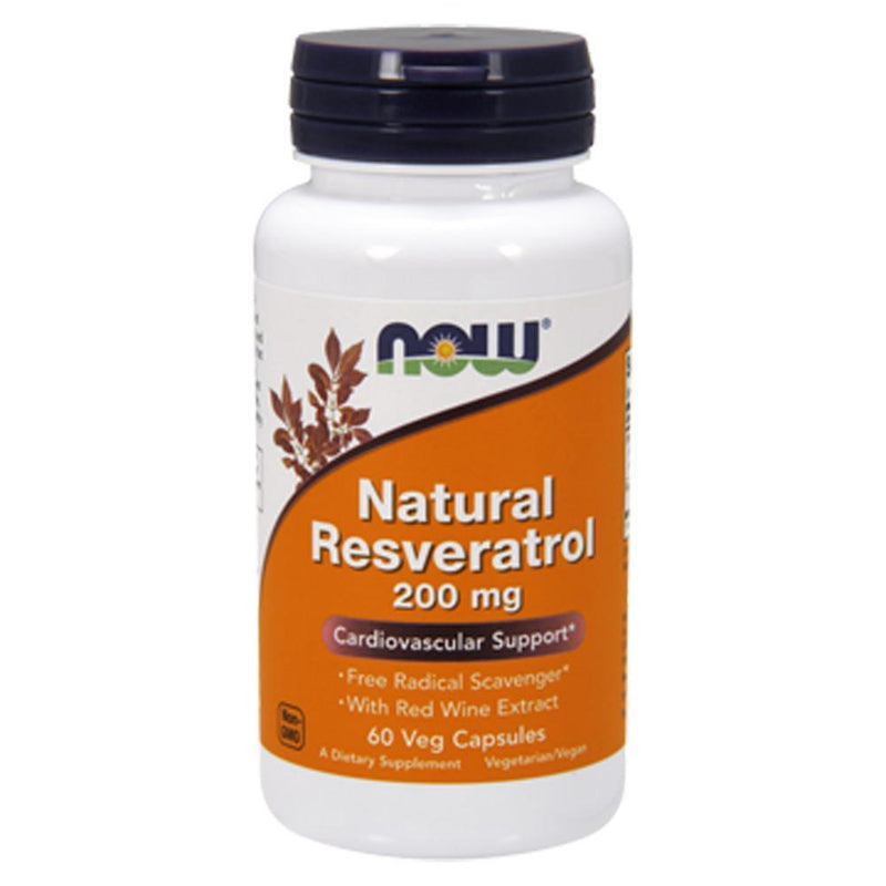 NOW FoodsNOW Foods Natural Resveratrol, 50mg 60 Veg CapsulesHerbal Support733739033390