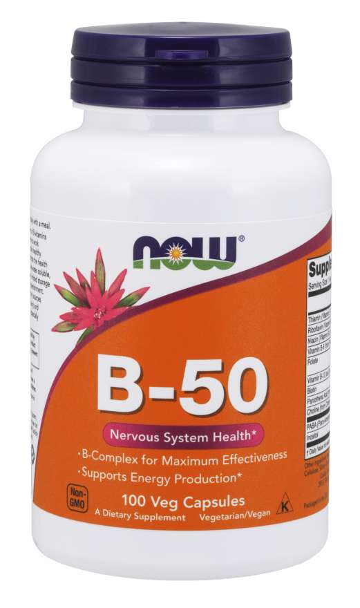 NOW FoodsNOW Foods NOW B50, 100 CapsulesVitamins & Minerals733739004208