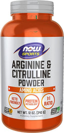 NOW FoodsNOW Foods Now Sports Arginine & Citrulline Powder, 1:1 Ratio, Amino Acid, 12ozAmino Acids733739002044