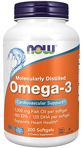 NOW FoodsNOW Foods Omega3 1,000mg Fish Oil (180 EPA + 120 DHA) 200 Fish GelsOils & Omega 3s733739016485