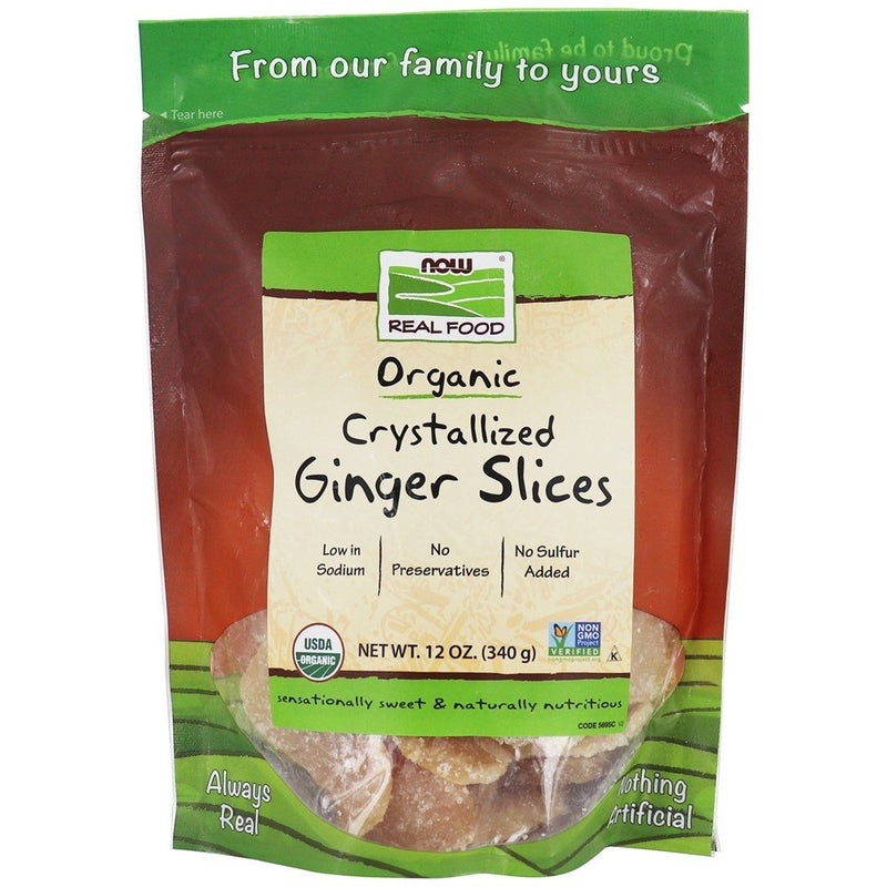 NOW FoodsNOW Foods Organic Crystalized Ginger Slices, 12ozHerbal Support733739056955