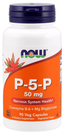 NOW FoodsNOW Foods P5P 50 mg with Coenzyme B6 + Mg Bisglycinate, 90 Veg CapsulesEnergy Management733739004611