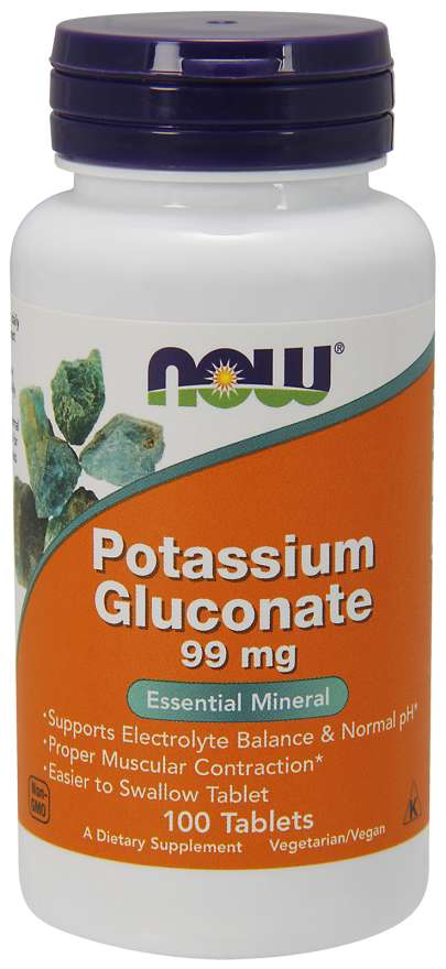 NOW FoodsNOW Foods Potassium Gluconate 99 mg 100 TabletsVitamins & Minerals733739014603