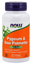 NOW FoodsNOW Foods Pygeum & Saw Palmetto Softgels w/Pumpkin seed oil 60 softgelsMen's Health60 Softgels733739047281