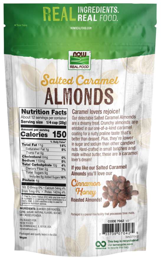 NOW FoodsNOW Foods Salted Caramel Almonds 12ozSnacks733739070425