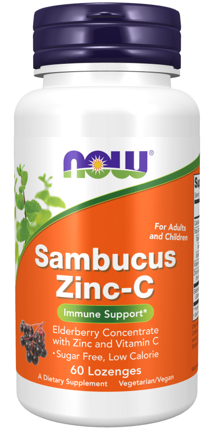 NOW FoodsNOW Foods Sambucus Zinc - c For Adults and Children 60 Lozenges733739033840