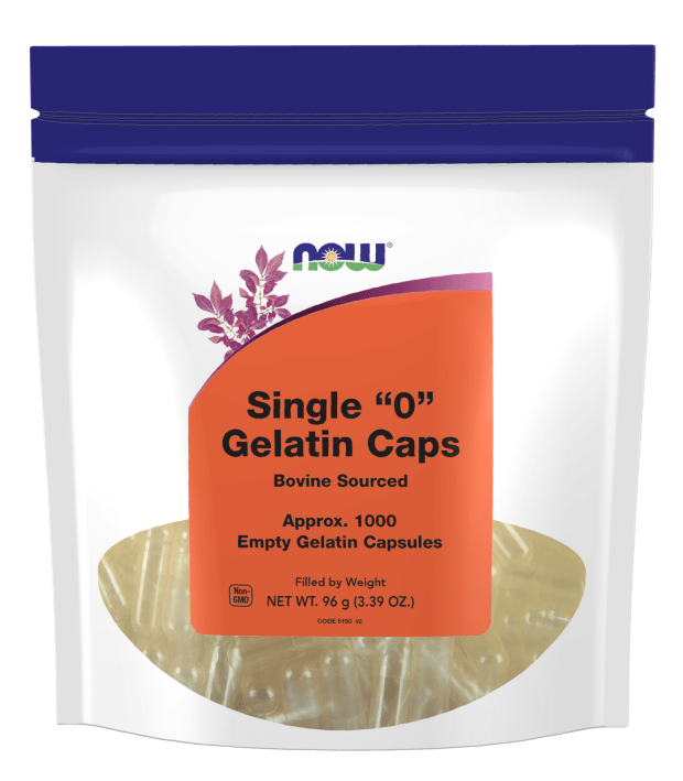 NOW FoodsNOW Foods Single "0" Gelatin Capsules Approx. 1000 count (Filled by Weight)Herbal Support733739051509