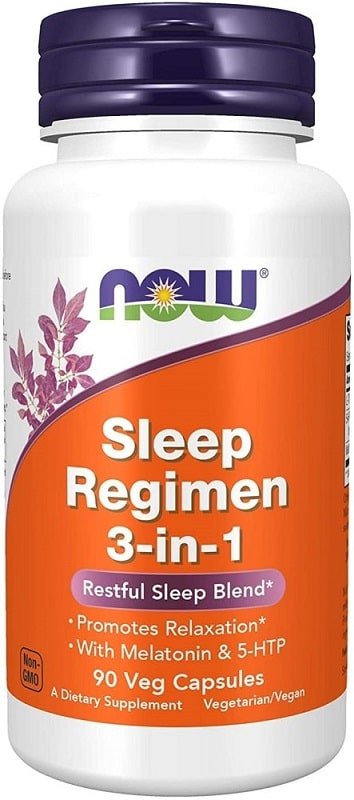 NOW FoodsNOW Foods Sleep Regimen 3in1, With Melatonin, 5htp and Ltheanine, Restful Sleep Blend, Veg Capsules, 90 CountSleeping Aids733739047694