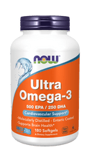 NOW FoodsNOW Foods Ultra Omega3 500 EPA/250 DHA Bovine Gelatin SoftgelsOils & Omega 3s180 Softgels733739016621