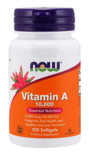 NOW FoodsNOW Foods Vitamin A 3,000 mcg (10,000 IU), 100 softgelsVitamins & Minerals733739003300