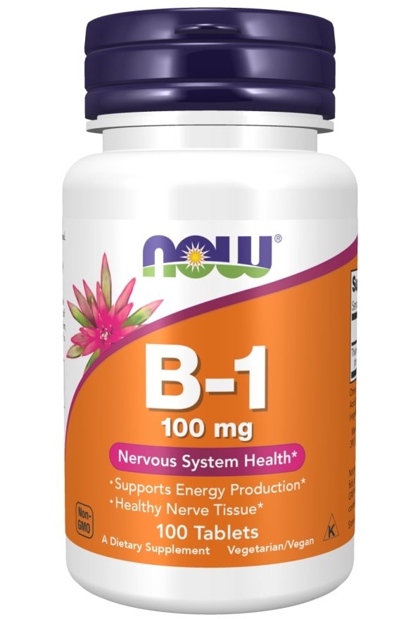 NOW FoodsNOW Foods Vitamin B - 1, 100mg 100 TabletsVitamins & Minerals733739004468