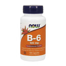 NOW FoodsNOW Foods Vitamin B - 6 100 mg Veg CapsulesVitamins & Minerals100 Capsules733739004567