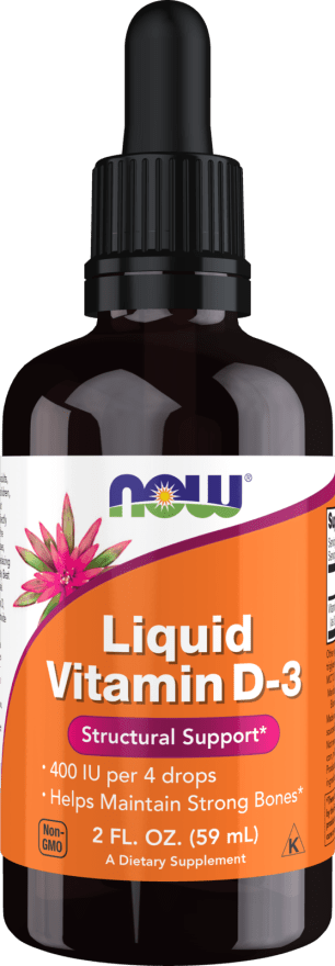 NOW FoodsNOW Foods Vitamin D - 3, 400 IU per 4 drops, Helps Maintain Strong Bones 2ozVitamins & Minerals733739003706