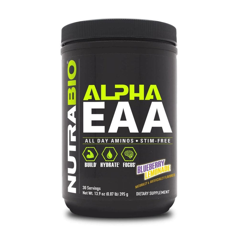 NutraBioNutraBio Alpha EAA 8.2 g of EAA’s and 6 g of fermented BCAA’s per serving 30 servingsAmino AcidsBlueberry Lemonade649908215903