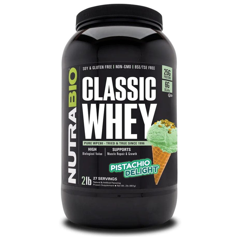 NutraBioNutraBio Classic Whey Protein 2lbProteinPistachio Delight