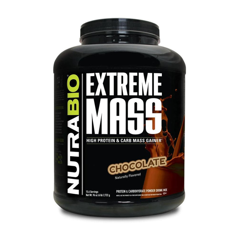 NutraBioNutraBio Extreme Mass High Protein & Carb Mass Gainer 6lb ~15.6 servingsProteinChocolate649908255015