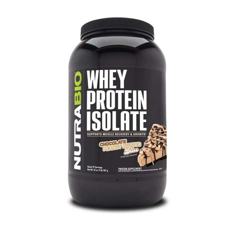 NutraBioNutraBio Whey Protein Isolate with full spectrum of amino acids 2lbProteinChocolate Peanut Butter Bliss649908211608