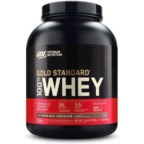 Optimum NutritionOptimum Nutrition Optimum Nutrition 100% Whey Protein Gold Standard 5lbsProtein5lbExtreme Milk Chocolate748927024142