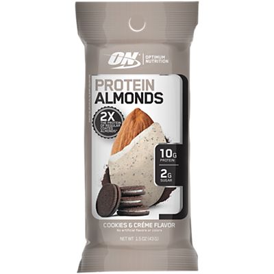 Optimum NutritionOptimum Nutrition Protein Almonds 10g Protein, 2g Sugar Cookies & Cream 1.5 oz.Snacks748927060508