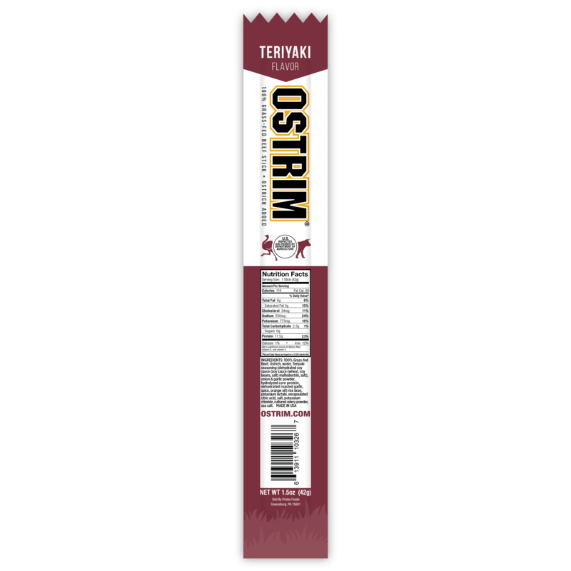 OstrimOstrim OSTRIM Beef Snack Stick, Ostrich Added 14g ProteinSnacksTeriyaki613911103267