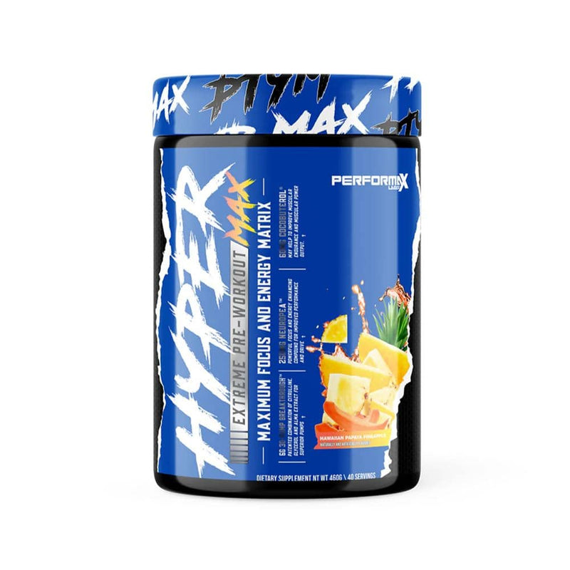 Performax LabsPerformax Labs HyperMax 3D Extreme PreWorkout, Intense Energy, High Stim Vasodilator, Endurance, Muscle Pumps, Focus & Mood 20/40 servingsPre - WorkoutHAWAIIAN PAPAYA PINEAPPLE850008335372