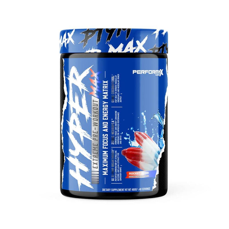 Performax LabsPerformax Labs HyperMax 3D Extreme PreWorkout, Intense Energy, High Stim Vasodilator, Endurance, Muscle Pumps, Focus & Mood 20/40 servingsPre - WorkoutROCKET BOMB850008335358