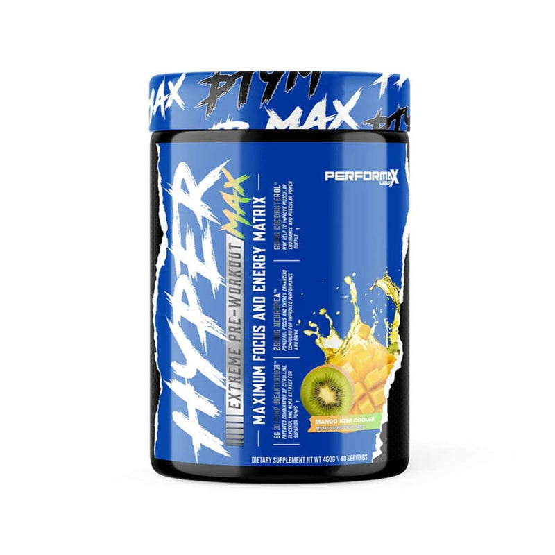 Performax LabsPerformax Labs HyperMax 3D Extreme PreWorkout, Intense Energy, High Stim Vasodilator, Endurance, Muscle Pumps, Focus & Mood 20/40 servingsPre - WorkoutMANAGO KIWI COOLER850008335341