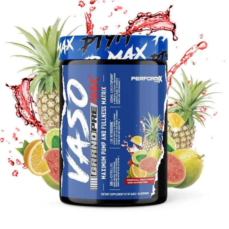 Performax LabsPerformax Labs VasoMax GRAND Non Stim PreWorkout Powder enhance vasodilation, blood flow, cellular swelling (40 Servings)Pre - WorkoutTROPICAL FRUIT PUNCH852740004615