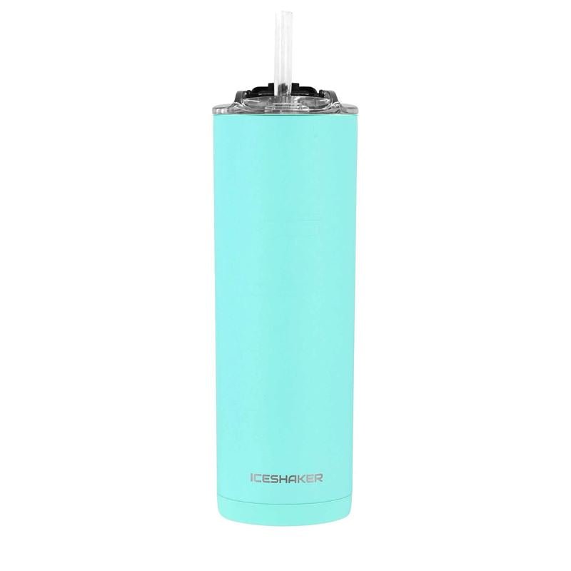 Planet SupplementsPlanet Supplements Branded Ice Shaker 20oz Skinny Tumbler, Stainless Steel Insulated Water Bottle MINTShaker Bottle610877535286