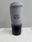 Planet SupplementsPlanet Supplements Branded Ice Shaker Tumbler, Stainless Steel Insulated Water Bottle without Straw 26ozShaker BottleBLACK/WHITE650245140735