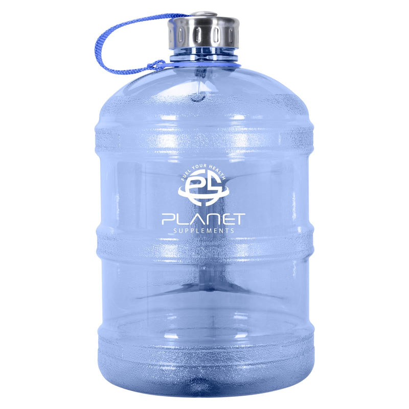 Planet SupplementsPlanet Supps Jug, 1 Gallon BPA Free /w Stainless Steel Screw CapAccessoriesBlue841545123706