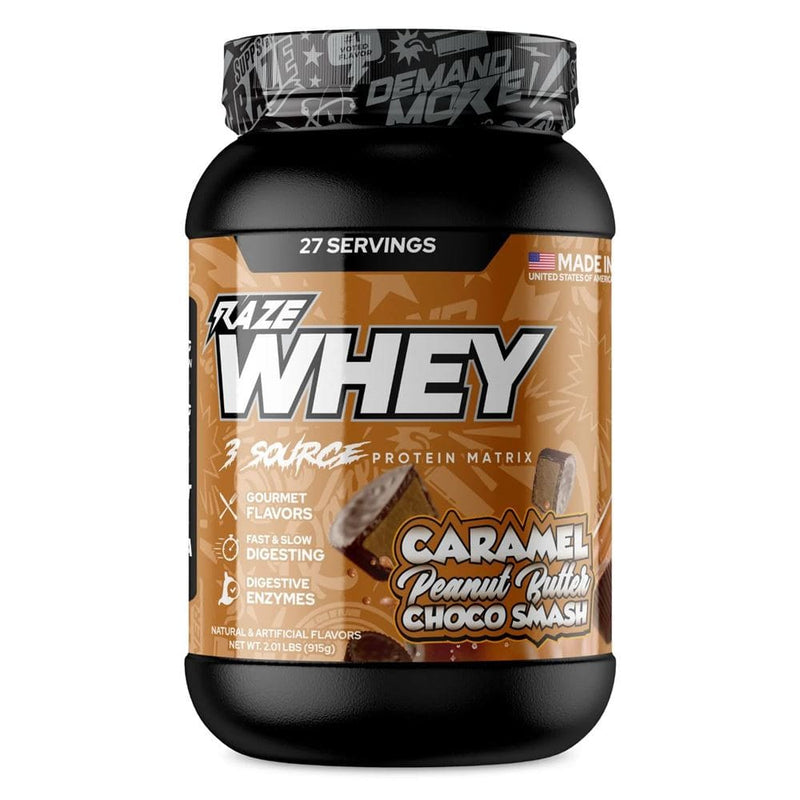 Repp SportsRepp Sports Raze Whey 24g Protein, 10 BCAAS+EAAS with MCT & CLA 27 servingsProteinCaramel Peanut Butter Choco Smash850030092847