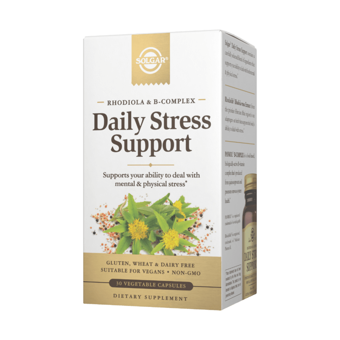 SolgarSolgar Daily Stress Support (30 Capsules) Rhodiola & BComplexHerbal Support033984303171