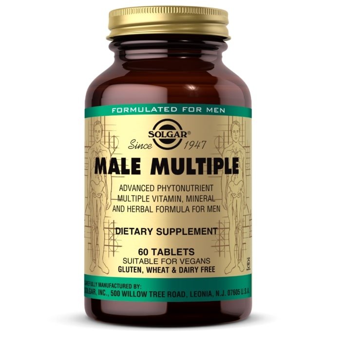 SolgarSolgar Male Multiple Advanced Phytonutrient, Multivitamin, Mineral and Herbal formula for MenMultivitamin120 Tablets033984012066