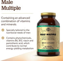 SolgarSolgar Male Multiple Advanced Phytonutrient, Multivitamin, Mineral and Herbal formula for MenMultivitamin60 Tablets033984017443