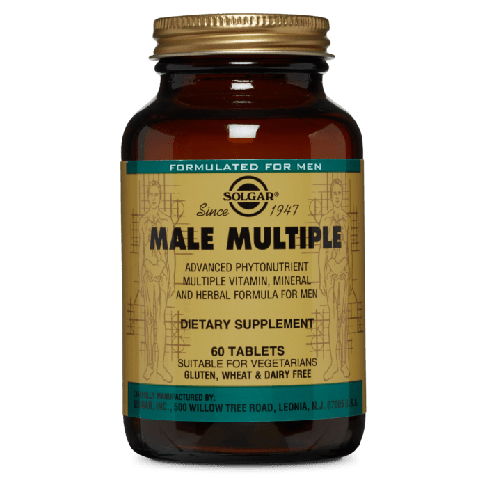 SolgarSolgar Male Multiple Advanced Phytonutrient, Multivitamin, Mineral and Herbal formula for MenMultivitamin60 Tablets033984017443