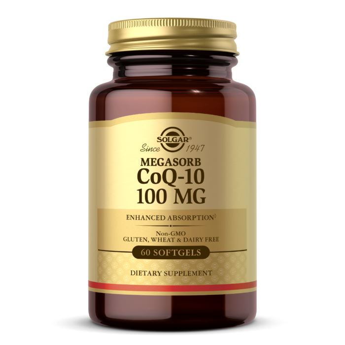 SolgarSolgar Megasorb CoQ10 100 mg Supports Heart Function & Healthy Aging, NonGMO, Gluten Free, Dairy Free 60 ServingsHerbal Support60 Softgels033984009523