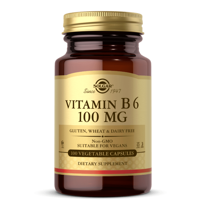 SolgarSolgar Vitamin B6 100mg 100 CapsulesVitamins & Minerals033984031104