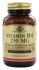 SolgarSolgar Vitamin B6, 250mg 100 CapsulesVitamins & Minerals033984031258