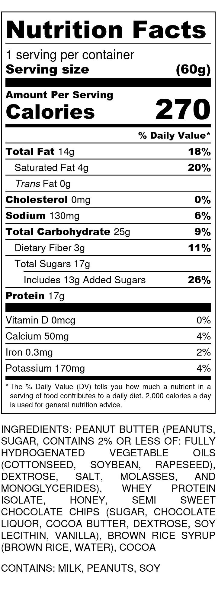 Something Better BarSomething Better Bar SSB, Gluten free, high protein, replace breakfast, 60g per bagSnacksPB&J759049367000