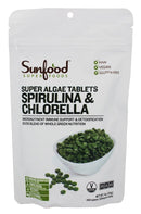 SunfoodSunfood Super Algae Tablets Spirulina & Chlorella 2ozSuperfoods803813100758