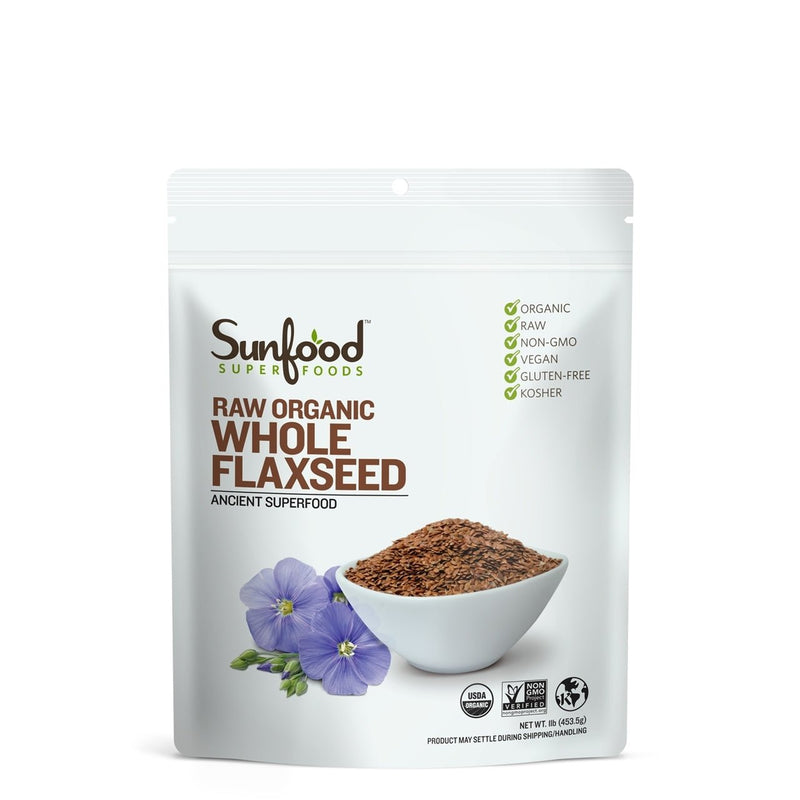 SunfoodSunfood Whole Flaxseed Raw Organic Superfood 1lb, 64 ServingsSuperfoods803813102295